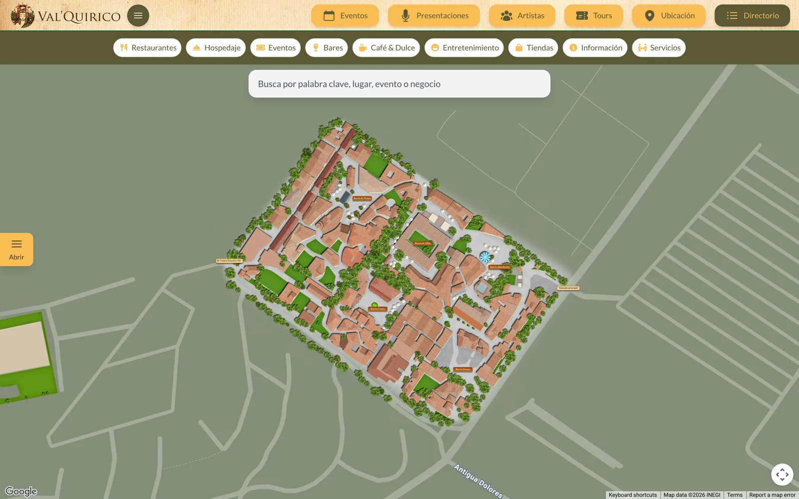 Mapa Val'Quirico